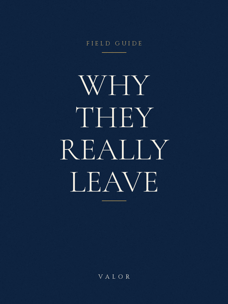 Cover of the Why They Really Leave field guide